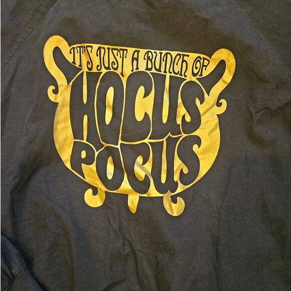 Disney Black Hocus Pocus Graphic Bomber Jacket sz XXL Plus Size Halloween Basic - Picture 7 of 7